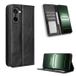 OnePlus Étui Portefeuille Ace 5 Racing/Nord CE5 avec Fermeture Magnétique Rétro - Noir
