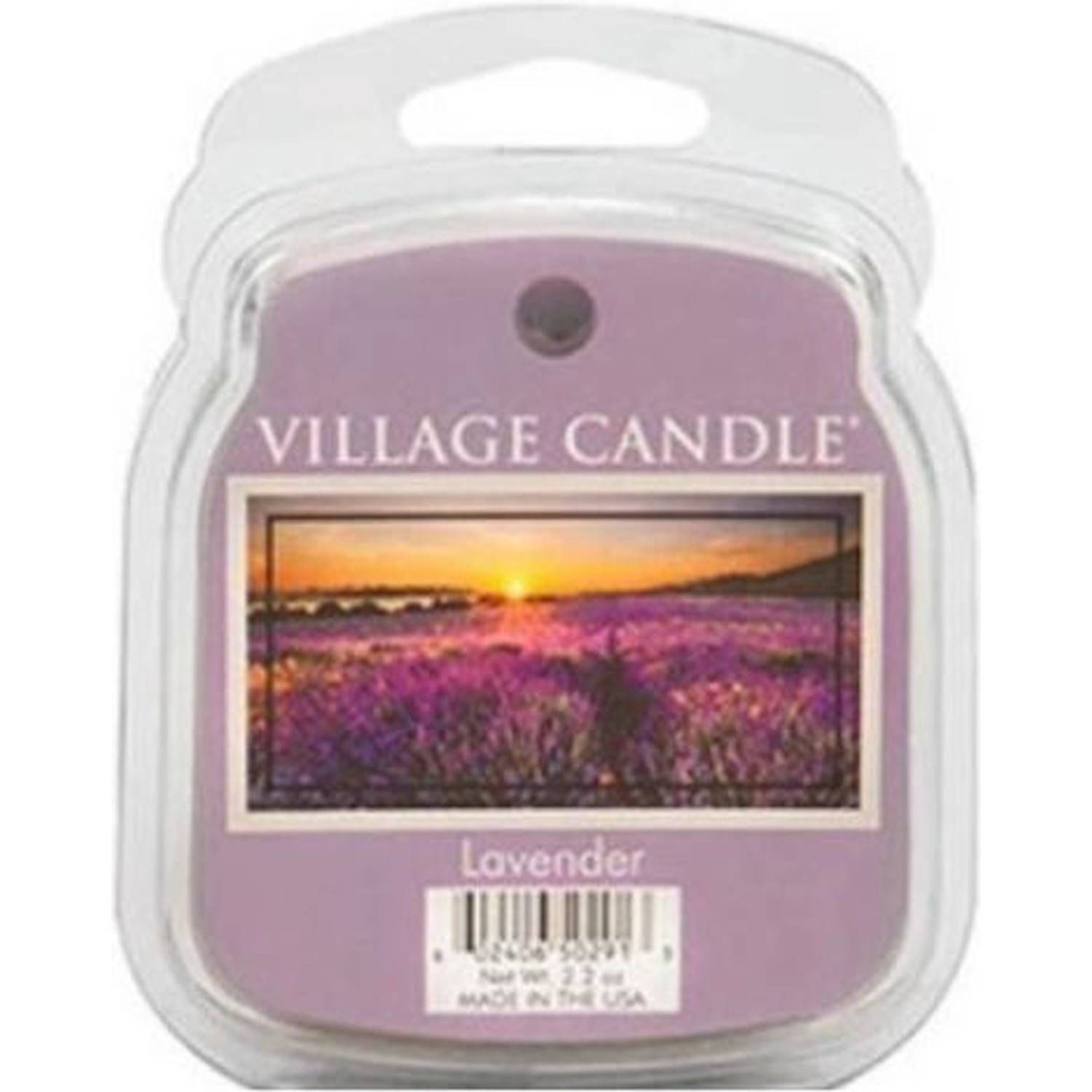Village Candle Geurwax Lavender - Lila - 3 x 8 x 10,5 cm