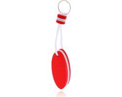 LGT JWLS Lookinggoodtoday Rode Nautische Stijl Sleutelhanger - Blijft Drijven - Label Vorm
