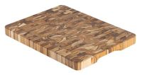 Slagersplaat van FSC-teakhout, 40 x 30 x 3 cm. (L)