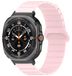 Wigento Samsung Galaxy Watch Ultra 47mm: siliconen band met stippenpatroon, magnetische sluiting, roze