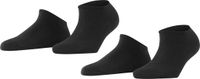 Esprit Uni 2-Pack sneakersokken dames zwart - maat 35-38