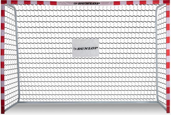 Dunlop Voetbaldoel - Voetbal Goal 300 x 200 x 110 cm - Metaal - Rood - Pupillen
