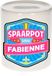 Bellatio Decorations Kinder spaarpot met naam - Fabienne - keramiek