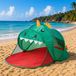 Mojawo Pop-up strandtent UPV50+ schelpvorm groen 180x95x75 cm