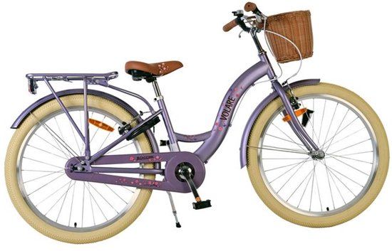 Volare Blossom Kinderfiets - Meisjes - 24 inch - Paars - Twee handremmen