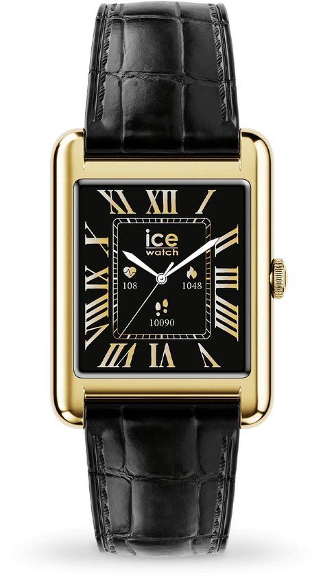 ICE-Watch – Ice Smart – Slimhorloge – 1,41'' AMOLED – Goud Leder