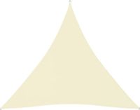 vidaXL Zonnescherm Driehoekig 4,5x4,5x4,5 m Oxford Stof Crèmekleurig