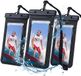 OEM BeltAvenue Holding B.V. 3-delige Zwarte IPX8 Waterdichte Telefoonhoesjes – Tot 7,2"