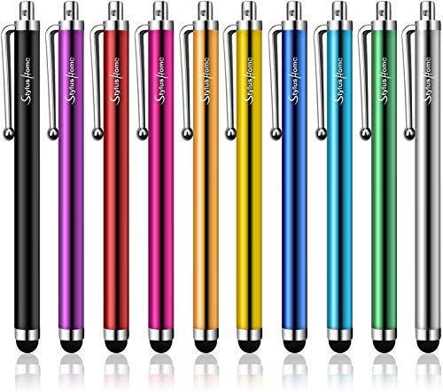 StylusHome Stylus pennen voor Touch Screens, 10 Pack - Hoge Precisie Capacitieve Stylus voor iPad iPhone Tabletten Samsung Galaxy Alle Universele Touchscreen Apparaten