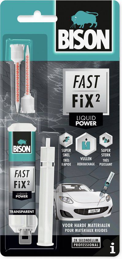 Bison Fast FiX² Power - 2-componenten reparatielijm - 10 g