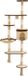 vidaXL Poteau griffoir pour chat avec poteaux montage mural 194 cm beige brun