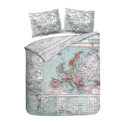 Heckett & Lane Greyson Dekbedovertrek 240 x 220 cm blauw