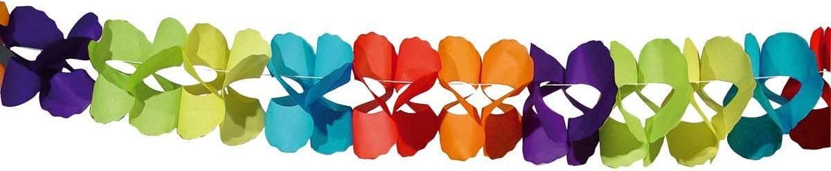 Folat Papieren Slinger Coral 6 meter - Meerkleurig