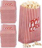 Merkloos / Sans marque 288x Popcorn zakjes rood-wit