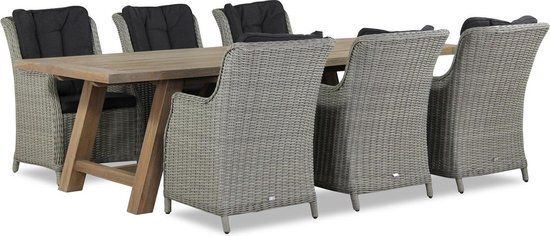 Garden Collections Garden Collection Buckingham/Lazio 260 cm dining tuinset 7-delig