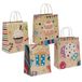 Mopec E4 verpakking met 12 geschenkzakjes van kraftpapier, gesorteerd, 35 cm hoog