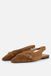 Linea Zeta Slingbacks marron Daim - Taille 41