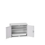Bott Verso Eco Wandkast | 800x350x600mm | 2 Legborden | 1 Lade | RAL 7035