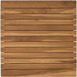 vidaXL Tafelblad 50 x 50 x 3,5 cm Vierkant Massief Teakhout Naturel