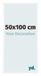 Your Decoration Cadre photo 50x100 cm Plastique Blanc Laqué Bordeaux