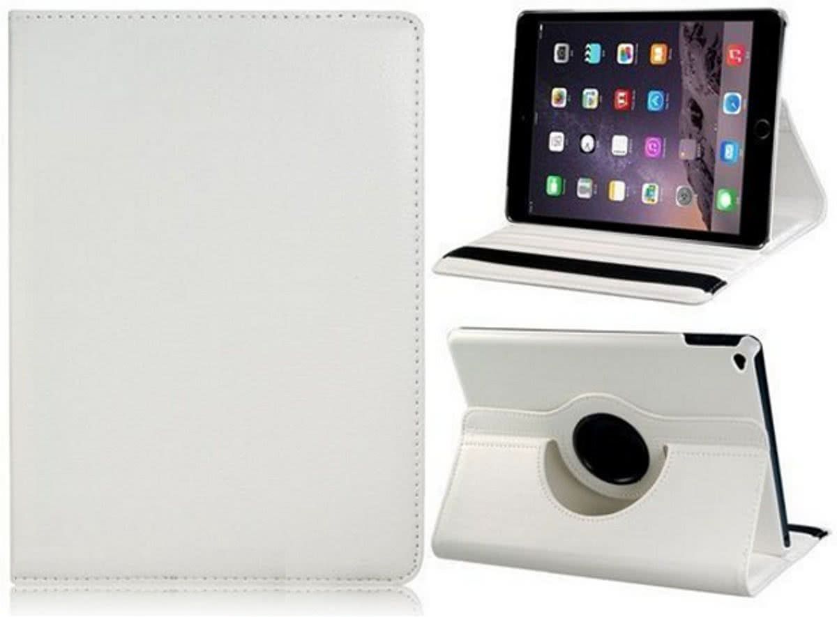 Zaland-Huismerk Apple iPad Air 2 Case, 360 graden draaibare Hoes, Cover met Multi-stand Kleur Wit