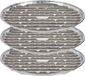 Kinvara BBQ/barbecue rooster grill - aluminium trays - 12x - zilver