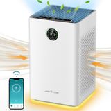 JAFANDA Purificateur d’air pour grandes pièces jusqu’à 1190 pi², Filtre HEPA H13 véritable avec charbon actif, Contrôle intelligent WiFi et Alexa, Élimine poussière, pollen, fumée et odeurs, Mode veille 23 dB