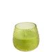 SPAAS Geurloze kaars in bubbelglas, ± 25 uur - appelgroen