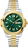 Gc Bolt Z60002G9 Analoog Quartzhorloge Zilverkleurig/Goudkleurig Heren