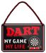 Retro Dart Wandbord 18x12cm en Métal