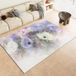 Tapis 3D à motif floral pour salon et salle de bain