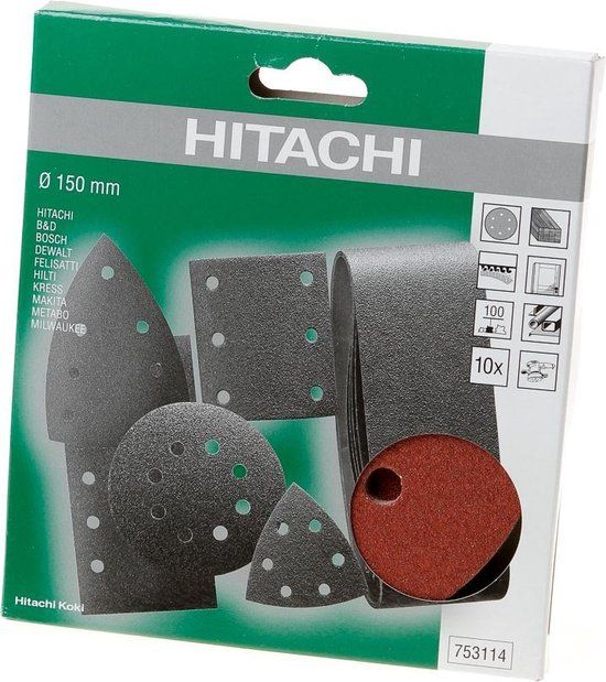 HiKOKI Schuurschijf diameter 150 k100 (10 stuks)