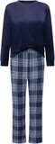 Hunkemöller Velvet Pyjama Set Blauw S