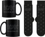 AC/DC - "Back in Black" Gift Set met Mok 315ml en Paar Sokken EU 41-45