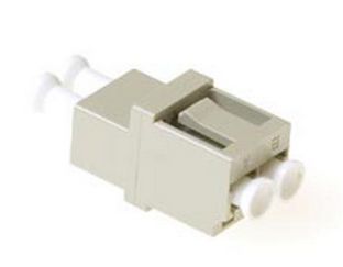 Intronics Fiber optic LC duplex adapter multimode OM2 square