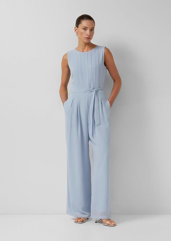 s.Oliver BLACK LABEL jumpsuit lichtblauw