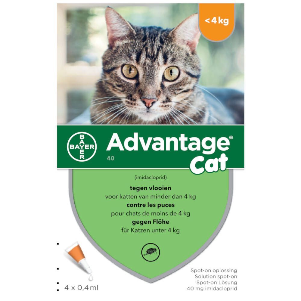 Advantage 40 Spot-On Solution Cat 4x0.4 ml