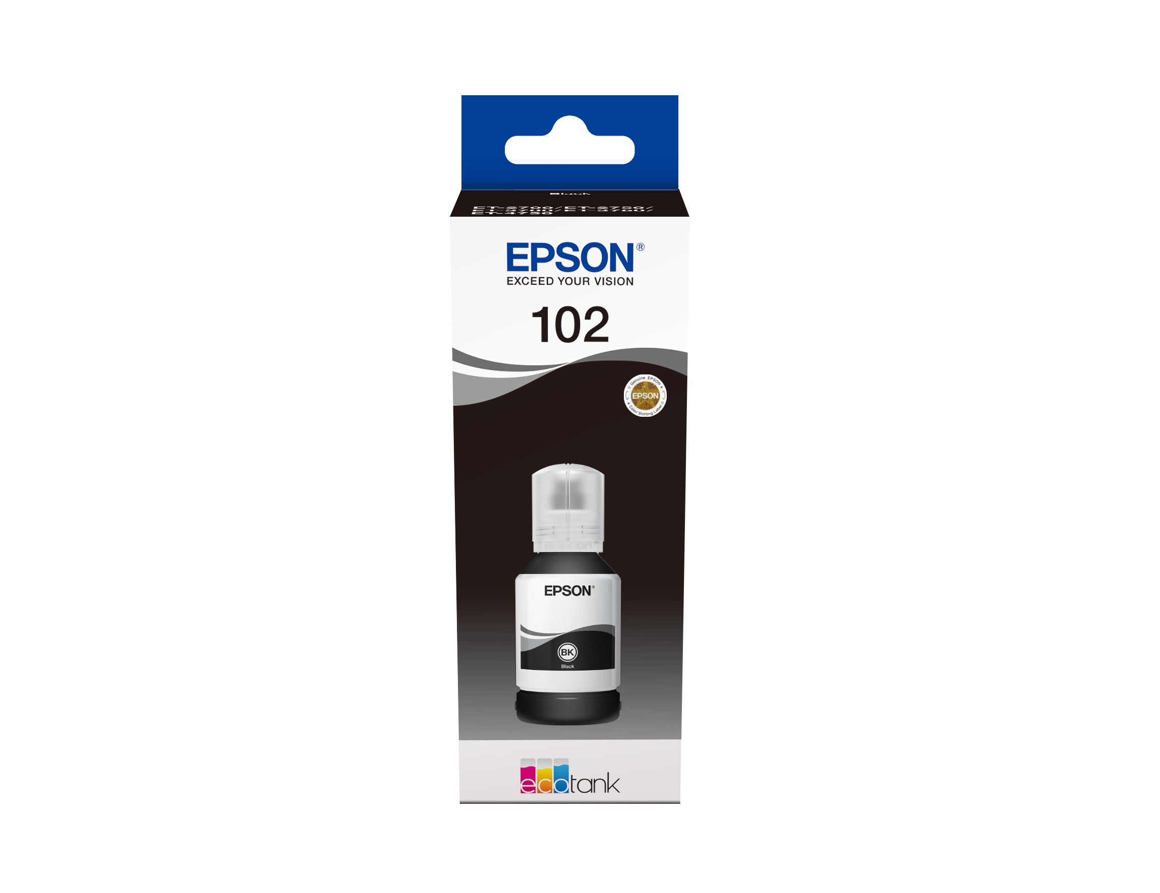 Epson 102 EcoTank Pigment Black Ink Bottle - 127ml - C13T03R140