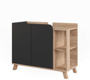 Vicco Karen Wastafelonderkast – 80 x 65 cm met 2 deuren Sonoma/antraciet