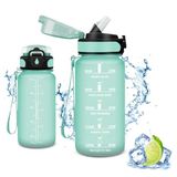 Vikaster Drinkfles, sport, waterfles met rietje, 500 ml, lekvrij, BPA-vrij, sportfles voor camping, yoga, gym, school, outdoor