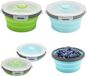 Non-branded 2x Foldable Silicone Bowl 305ml with Lid, BPA-free, Portable