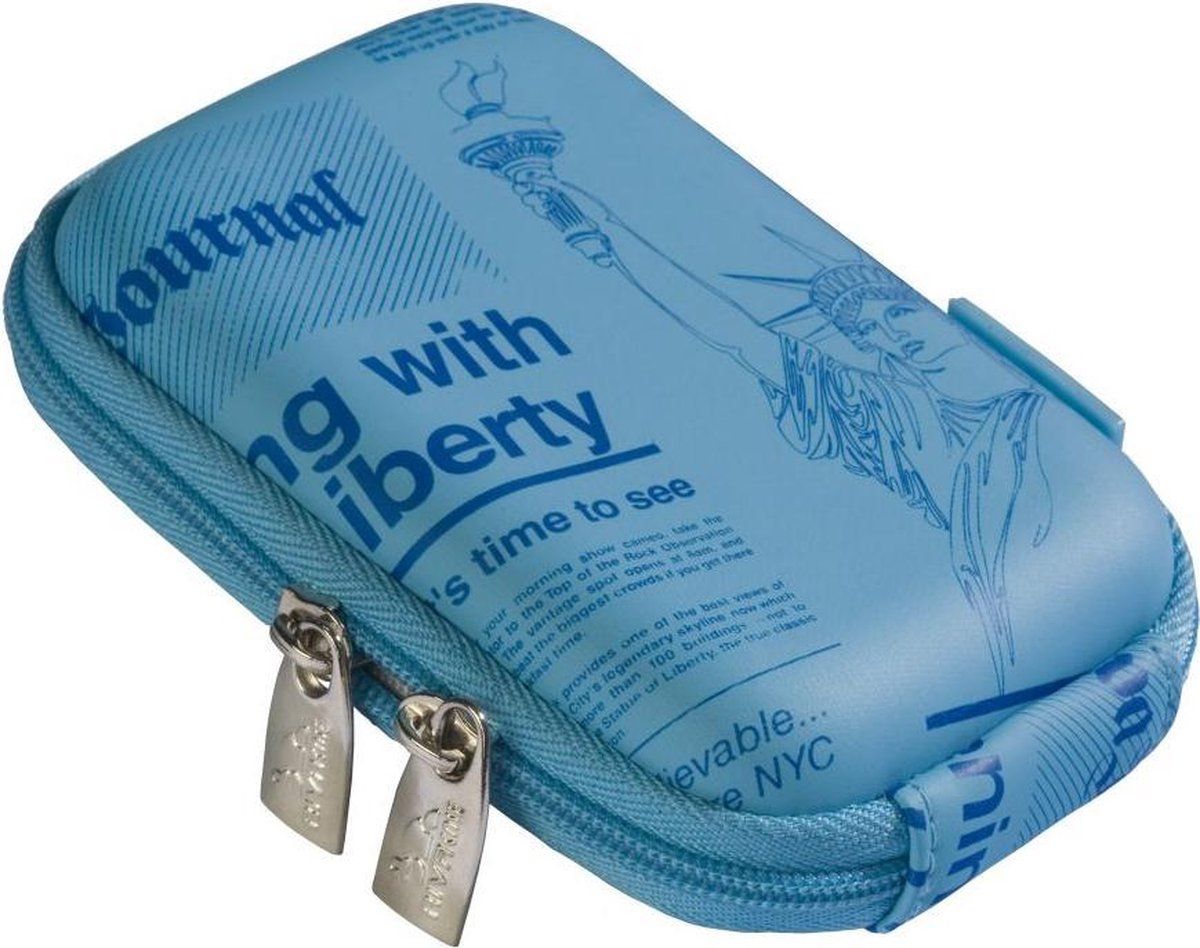 Rivacase 7023 (PU) Digital Case shallow blue (newspaper)