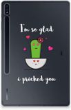 B2Ctelecom Samsung Galaxy Tab S7 Plus | S8 Plus Tablet Back Cover Cactus Glad