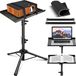CAHAYA Beamerstandaard, projectorhouder, multifunctionele vloerstandaard voor laptopstandaard, projector, camera met verstelbare hoogte voor outdoor-films, computer CY0331-1