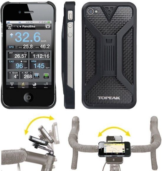 Topeak RideCase II for iPhone 4/4S zwart