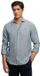 Superdry Riviera Linnen Overhemd met Lange Mouwen Heren Indigo Needle Stripe XL