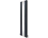 MonsterShop Monster Group BV Spiegelradiator + TRV-chroomkranen - Grijs - 1800x425 - 6012 BTU