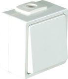 OPUS® AQUA schakelaar en knop uitvoering kruisschakelaar, kleur zuiver wit