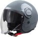 GARI G21 Casque Jet avec Pare-Soleil Gris XL